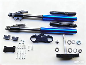 Ammortizzatore a Forcella Anteriore a Steli Rovesciati da 630MM per Moto da Motocross e Pit Bike Cinesi Apollo CRF Sistemi di Telaio - Product Image 3