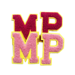 YH-EM-0001B Parches de Letras del Alfabeto <span class=keywords><strong>Inglés</strong></span> (26 Letras), Ecológicos, Adhesivos, Bordados en Chenilla, Termoadhesivos, Venta al Por Mayor - Product Image 4