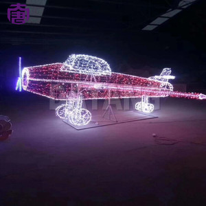 ไฟ LED รูปทรงเครื่องบิน สำหรับตกแต่งภายนอกอาคาร กันน้ำ เหมาะสำหรับสวน สนามหญ้า ตกแต่งวันคริสต์มาส และเทศกาลต่างๆ - Product Image 3