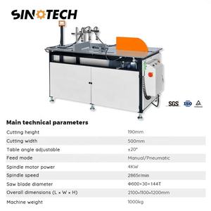 Heavy-Duty Platform Saw for Large Curtain Walls Aluminum <strong>Profile</strong> 190mm <strong>Cutting</strong> Height Manual Pneumatic <strong>Cutting</strong> <strong>Machine</strong> - Product Image 4