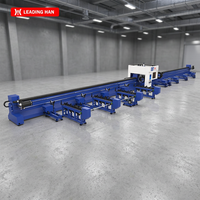 Machine de découpe laser 3D à fibre optique pour tubes Leadhan Laser, 4 mandrins, sans débordement, découpeuse de tubes CNC pour le traitement des tuyaux