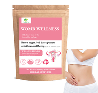 Thé aux herbes pour le bien-être de l'utérus, pour la santé des femmes, l'équilibre hormonal, le soutien à la fertilité, la santé menstruelle