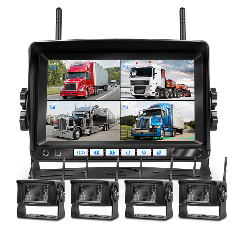 Écran 7 pouces 4CH + 4 caméras, X38