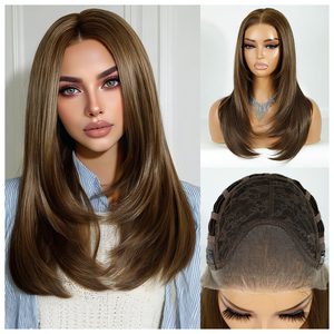 วิกผมสังเคราะห์แบบลูกไม้ 13x3 ราคาส่งถูก วิกผมผู้หญิงสวยงาม วิกผมสังเคราะห์แบบไม่ต้องใช้กาว - Product Image 1