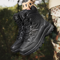 Bottes de randonnée et de trekking en cuir véritable à lacets - Résistantes à l'abrasion, confortables, respirantes, antidérapantes, toutes saisons