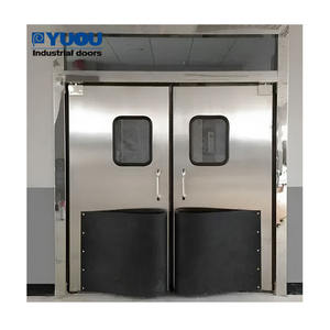 Ticari <span class=keywords><strong>An</strong></span>-ti çarpışma restoran paslanmaz çelik mutfak trafik kapısı - Product Image 3