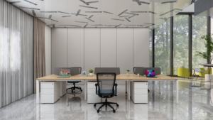 Escritorio de Oficina Modular Extensible de Madera para 2 Personas, Estilo Moderno, Uso Comercial y en Villas, Muebles Importados de <span class=keywords><strong>China</strong></span> - Product Image 5