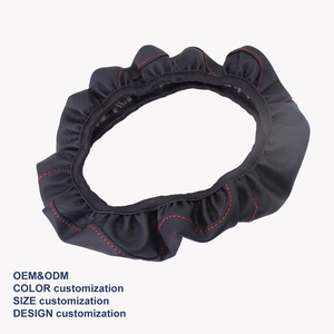 Funda Antideslizante para Volante de Fibra de Carbono, se Mantiene Firmemente sin Deslizamientos, de Cuero de Microfibra, Ajuste Universal para Auto y SUV - Product Image 3