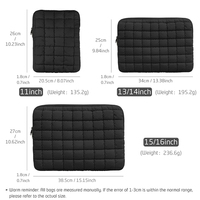 Sarung Laptop untuk Macbook Air Pro 11/13/14/15/15.6 Inch Dell/HP//-Sling Portabel Pelindung Laptop Lembut