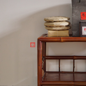 Mueble de Almacenamiento para Té de Bambú Hecho a Mano Estilo Dinastía Qing, Estante Multicapa con Cajones, Mueble Clásico Pequeño para Té - Product Image 2