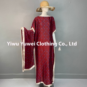 G. 2024 cũ mùa hè thanh lịch hoa thêu abaya đẹp lỏng cộng với kích thước cao cấp Polyester dashiki cho người lớn cho táo bạo hơn - Product Image 3