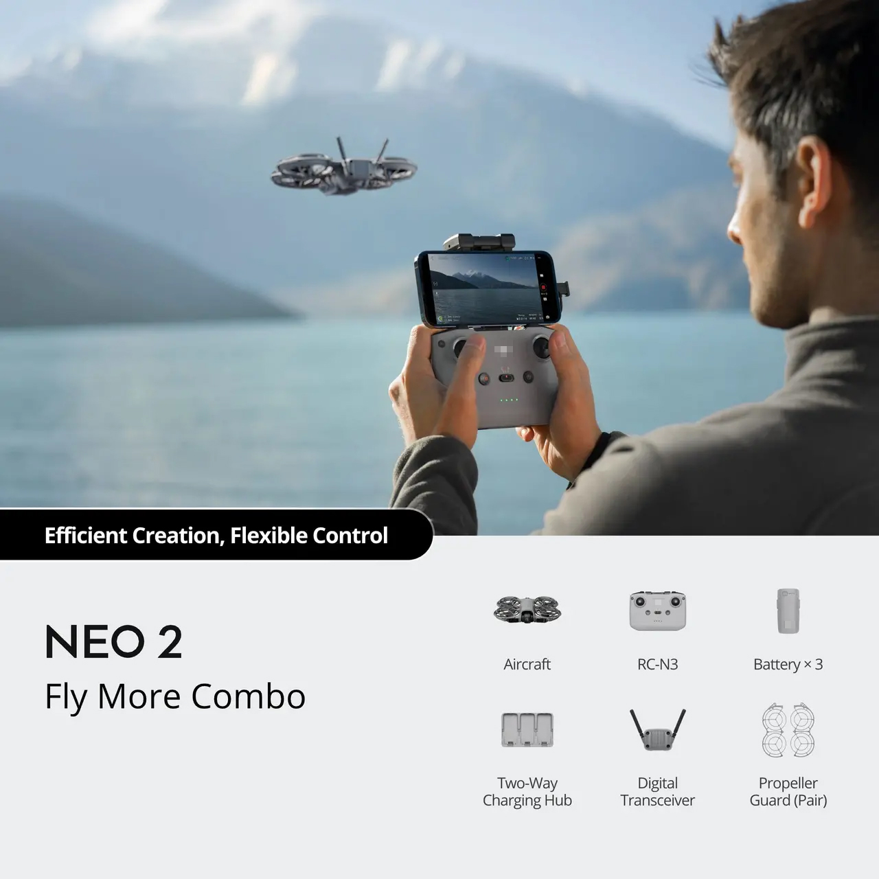 Combo Gray-Neo 2 Fly Plus