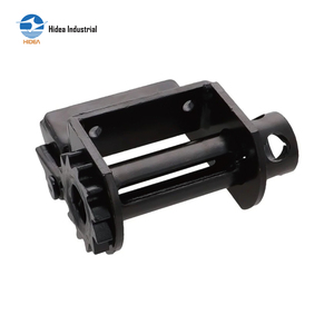 Treuil de fixation latérale sur plaque supérieure de 2 pouces, en acier noirci, avec enrouleur de sangle, pour attache de remorque et sangle de fixation pour transport sur camion plateau - Product Image 2