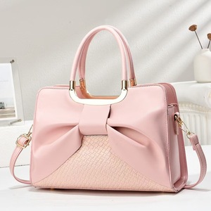 กระเป๋าถือหนัง PU ดีไซน์โบว์หนังเงาคุณภาพสูง กระเป๋าสะพายไหล่ผู้หญิงสุดหรู - Product Image 3