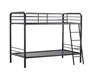 Litera de metal al por mayor estructura KD apartamento litera escuela litera cama con almacenamiento fácil de montar