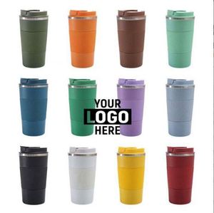 Custom Logo Wholesale Double Wall 304 Stainless Steel <b>Insulated</b> Coffee <b>Mug</b> with Silicone Sleeve Reusable Travel Tumbler - Product Image 4