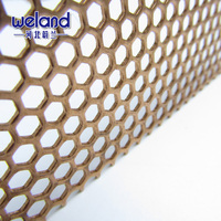 Tôle de cuivre perforée WELAND, écran/plaque/panneau métallique perforé