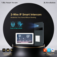 Morning Tech Video Door Phone Intercom Tuya Smart Palm Face Recognition Unlock IP65 Waterproof 7 Inch Touch Screen Apartment