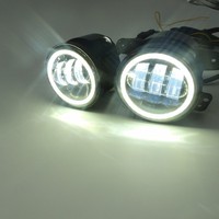 Feu avant antibrouillard LED 4 pouces, 30W, pour Wrangler Jeep, haute puissance, Super lumineux, éclairage automobile DRL