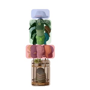 Ironwood <b>Hat</b> Display Rack Floor <b>Standing</b> Rotating Storage <b>Hat</b> Holder For Cap Organization - Product Image 5