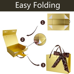 2023 New Design Luxury Clothes Packaging <b>Gift</b> <b>Magnetic</b> Folding <b>Boxes</b> With Custom Ribbon - Product Image 2