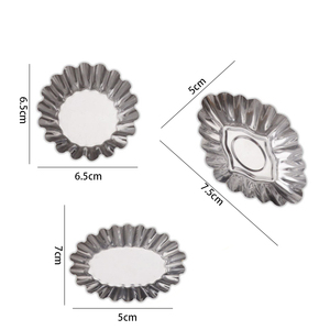 Mini moules à tartelettes en acier inoxydable (lot de 10) |   Moules à cupcakes et <span class=keywords><strong>muffins</strong></span> réutilisables |   Niveau 430 |   DL202333 - Product Image 3