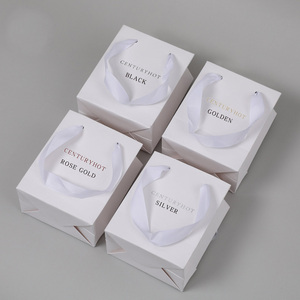 Scatola per Gioielli con Sacchetti di Carta, Confezione Personalizzata Bianca e Nera, Scatola Artigianale in Cartone, Scatola Regalo in Carta con Stampa Cancan - Product Image 5