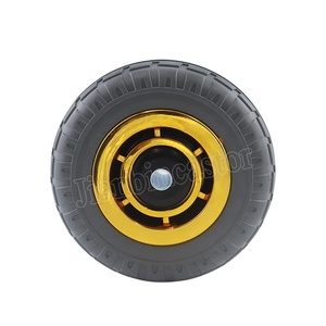5 Zoll Trolley Grey Elastic Rubber Wheel <span class=keywords><strong>Caster</strong></span> für Industrie räder Gerüste - Product Image 4