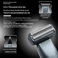 Machine à couper les cheveux, couteau à poils de nez, rasoir à barbe, tondeuse 3 en 1, marque, outil multifonctionnel pour salon de coiffure, mini