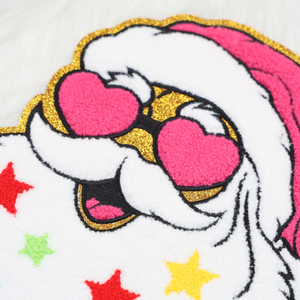 Bán Buôn Lễ Hội Phong Cách Kích Thước Lớn Chenille Giáng Sinh Các Bản Vá Lỗi Thêu Kỳ Nghỉ Santa Tùy Chỉnh Vá Cho Quần Áo - Product Image 6