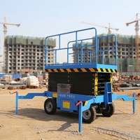 Plateforme de travail élévatrice mobile à ciseaux hydraulique Liondi DFM-240 électrique personnalisée, 24 m, 10 000 kg, pliable et portable