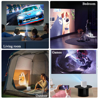 Home Cinéma Mini Projecteur Full HD Smart WiFi Android TV Box Portable Moins Cher Usine Prix Camping LCD 720P LED 3m USB