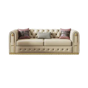 Đồ Nội Thất Mô Hình Mới Bộ Sofa Ngủ Hiện Đại Thiết Kế Vải Chesterfield Sofa Cho Gia Đình