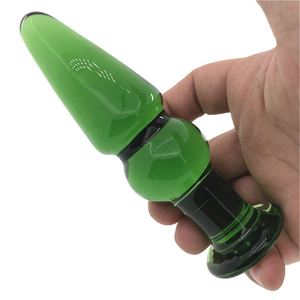 Hot Sale Crystal Sex Toys Dildos Glass Dildo With Bullet Vibrator For Women,18.5cm - Product Image 6