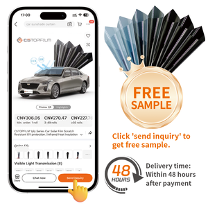 C5TOPFILM V 시리즈 공장 가격 UV 거부 <span class=keywords><strong>99</strong></span>% 자동차 창문 유리 필름 자체 접착 나노 세라믹 창 틴트 필름 - Product Image 6