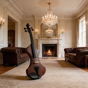 Violín Eléctrico <span class=keywords><strong>de</strong></span> Entrega Rápida, Violín Eléctrico <span class=keywords><strong>de</strong></span> Tamaño 1/2 - Directo <span class=keywords><strong>de</strong></span> Fábrica para Niños Principiantes, Práctica y Lecciones <span class=keywords><strong>de</strong></span> Música - Product Image 1