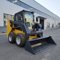 Chargeuse compacte 4x4 de haute qualité avec moteur diesel CE EPA EURO 5, capacité de 850 kg à 950 kg, avec fourche à foin, souffleuse à neige, lame à neige et marteau