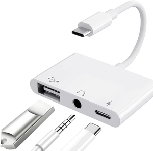 3-in-1 USB C OTG Hub per telefoni cellulari USB C USB-A Splitter 3.5mm Audio Jack PD porta di ricarica rapida compatibile con iPhone 15 iPad Pro - Product Image 6