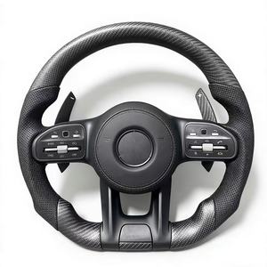 <span class=keywords><strong>Volant</strong></span> en cuir et fibre de carbone personnalisé pour Mercedes Benz <span class=keywords><strong>A35</strong></span> A45 C63 C43 E53 E63 G63 G500 G55 pour <span class=keywords><strong>AMG</strong></span> GT S63 GLA45 W223 - Product Image 4