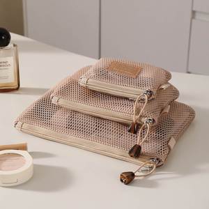 Mesh Zipper Cosmetic <b>Bag</b> <b>Large</b> Capacity Portable Multi-Functional for Women Travel Storage - Product Image 4