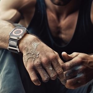 Correa deportiva compatible con <span class=keywords><strong>Apple</strong></span> <span class=keywords><strong>Watch</strong></span> Ultra <span class=keywords><strong>3</strong></span> 2 1, correa ancha de nailon para deportes al aire libre para hombre, 49 mm, 46 mm, 45 mm, 44 mm, 42 mm - Product Image 5