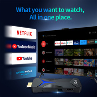 Nuevo X96 S600 TV Stick 2025, Android 4K H313, Android 10, Smart TV Dongle 2gb/16gb con Control Remoto por Voz BT, Android TV Box Set-top Box