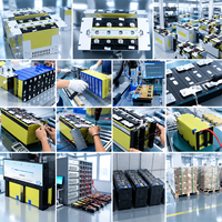 Batterie LiFePO4 empilable de qualité supérieure 12V 24V 100Ah 200Ah, plus de 6000 cycles, système de stockage d'énergie solaire domestique à décharge profonde au lithium