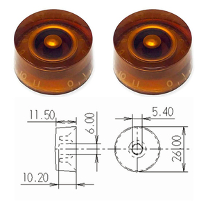 Boutons de guitare électrique en gros, type Top Hat, pour le contrôle de la vitesse, du <span class=keywords><strong>volume</strong></span> et du tonalité, boutons de guitare LP pour pièces de guitare électrique - Product Image 5