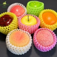 Schokbestendige EPE schuimnet fruitbeschermhoes voor appel mango peer verpakking polyethyleen schuim verpakkingsnet fabrieks prijs