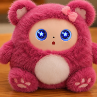 Ours en peluche parlant AI rose, robot compagnon émotionnel pour enfants