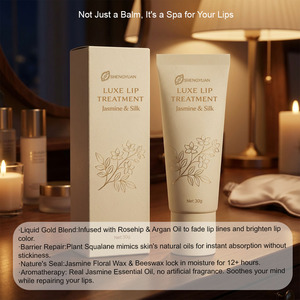 Baume à lèvres <span class=keywords><strong>bio</strong></span> fermenté en marque privée, vente en gros, huile de rose musquée biologique, masque de nuit pour les lèvres au <span class=keywords><strong>jasmin</strong></span>, réparation des lèvres sèches et gercées, soin des lèvres - Product Image 4