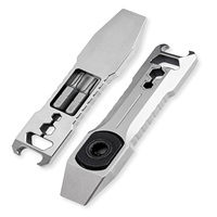 Palanca de Titanio EDC para Bolsillo, Herramienta Manual Multifuncional Práctica de Titanio EDC, Herramienta de Emergencia para Exteriores, Palanca de Titanio