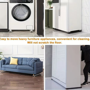 <span class=keywords><strong>Support</strong></span> mobile extensible pour meubles de salle de bain, <span class=keywords><strong>machine</strong></span> à <span class=keywords><strong>laver</strong></span> et réfrigérateur sur roulettes - Product Image 3