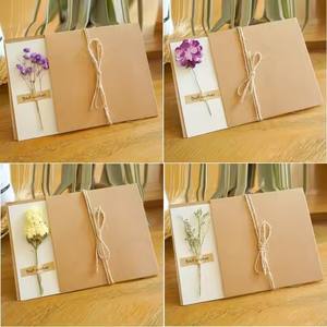 <span class=keywords><strong>Carte</strong></span> de vœux en papier kraft rétro faite à la main enveloppe de fleurs séchées <span class=keywords><strong>gratuite</strong></span> pour cadeau d'<span class=keywords><strong>anniversaire</strong></span> Saint Valentin - Product Image 6